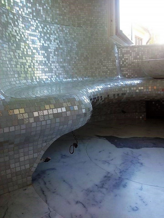 sauna in mosaico