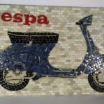 Vespa Piaggio in mosaico