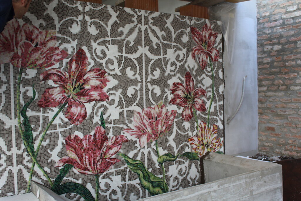 Bisazza mosaico tecnica nartistica Tulips designer MARCEL WANDERS