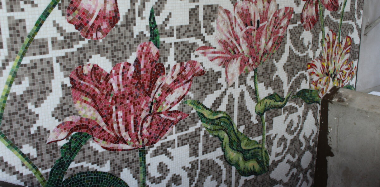 Bisazza mosaico tecnica nartistica Tulips designer MARCEL WANDERS
