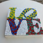 Scritta Love  da parete in mosaico (regali per san Valentino)