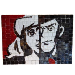 Lupin & Fujiko realizzazione in mosaico