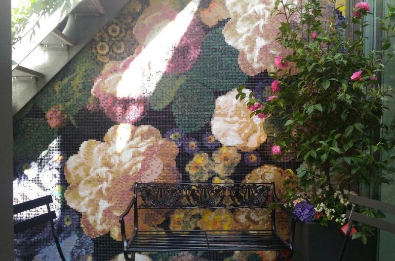 Bouquet Bisazza mosaico floreale