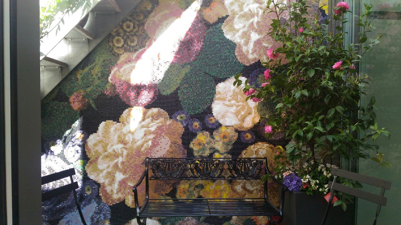 Bouquet Bisazza mosaico floreale