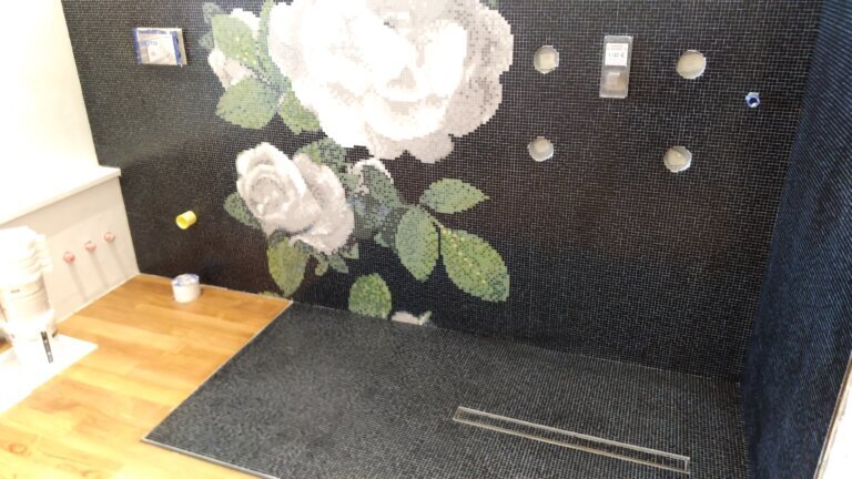 Bisazza mosaico Springrose grigio