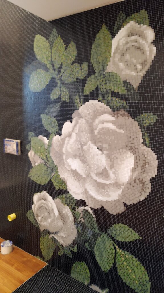 Bisazza mosaico Springrose grigio