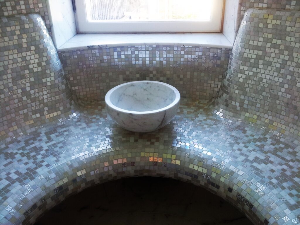 Bisazza mosaico sfumature in oro