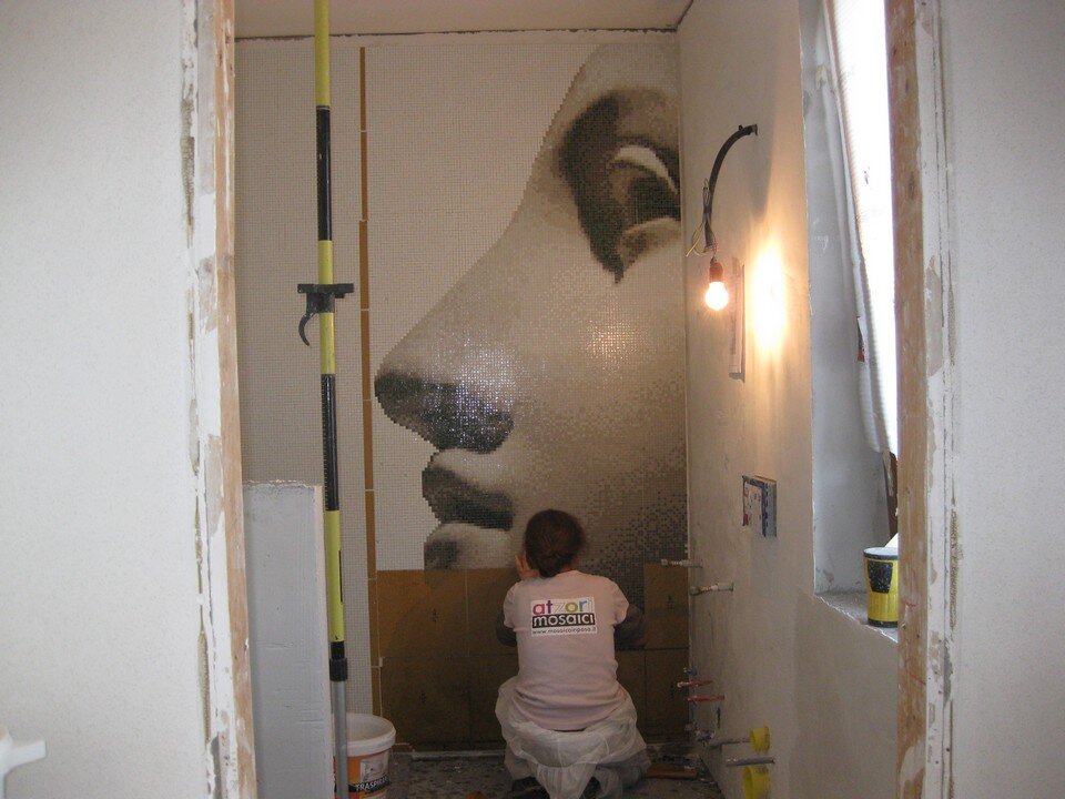 Bisazza mosaico decoro 10x10 mm Paride Wall