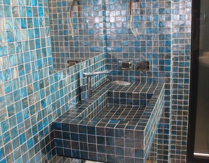Lavabo bagno in mosaico Bisazza 50x50 mm