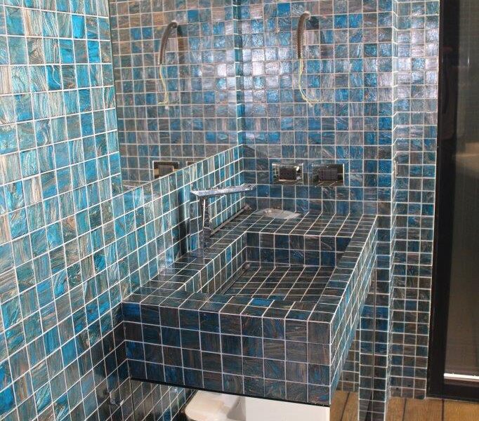 Lavabo bagno in mosaico Bisazza 50x50 mm