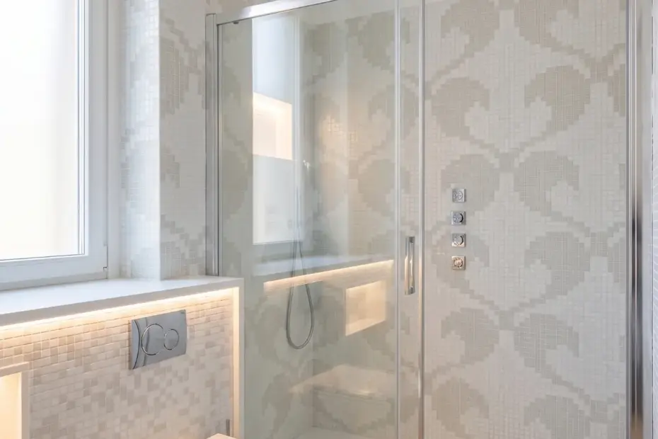 Mosaico Bisazza Hearts White