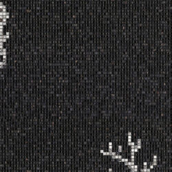 Mosaico Bisazza Luxe Corals & Seahorses Black