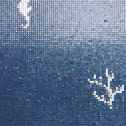 Mosaico Bisazza Luxe Corals & Seahorses Blue