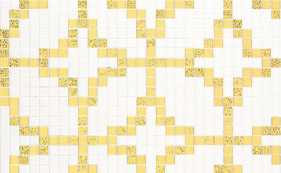 Mosaico Bisazza Timeless Etoiles Oro Giallo