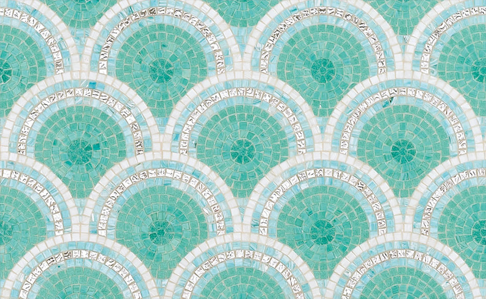 Mosaico Bisazza Timeless Loop Green
