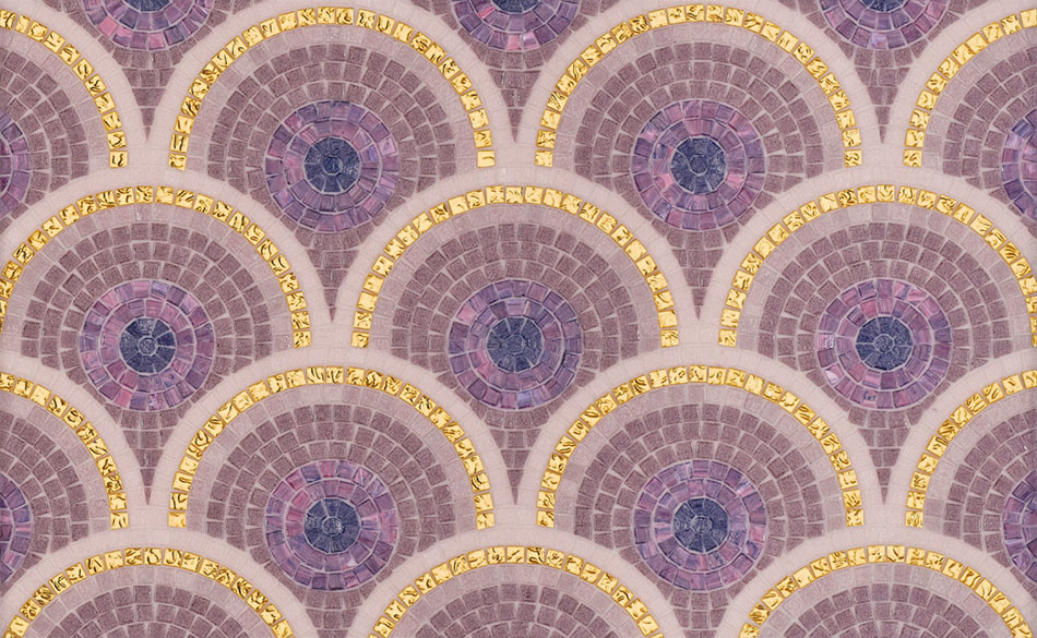 Mosaico Bisazza Timeless Loop Purple